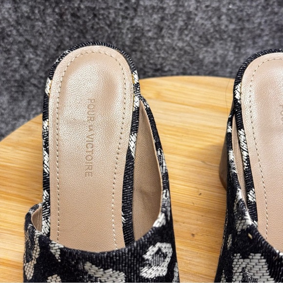 Anthropologie Pour La Victoire Helena Mules 6.5 Brazil Asymmetrical High Heel - Picture 3 of 10